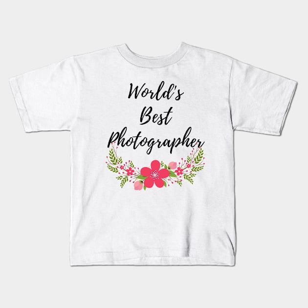 Photographer Kids T-Shirt by Mdath